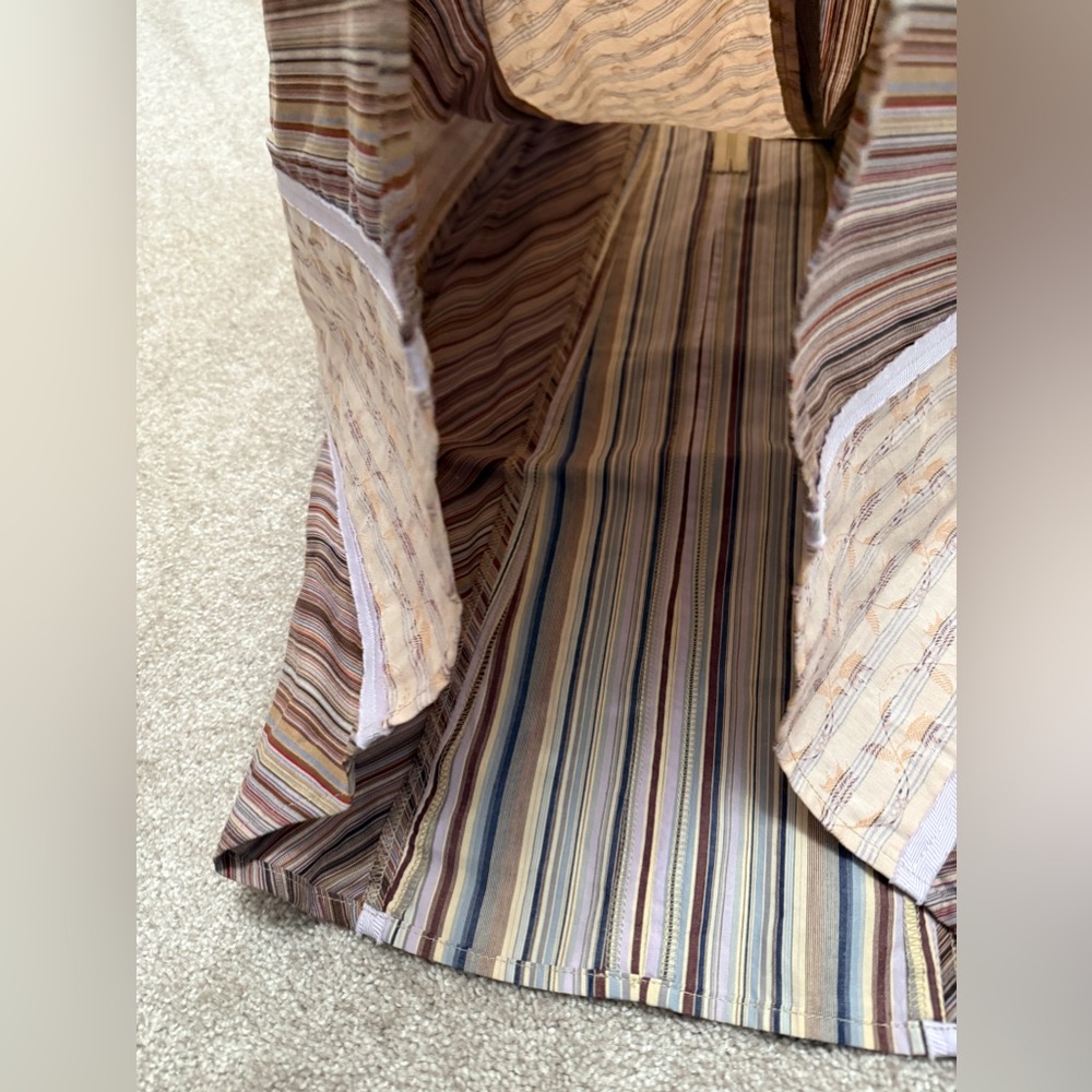 Vintage J. Jill - Cotton Striped Patchwork Skirt - size 4, NEW WITH TAGS - Picture 5 of 14